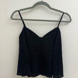 Zara black crop tank